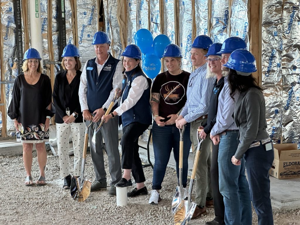 Blue Staff breaking ground