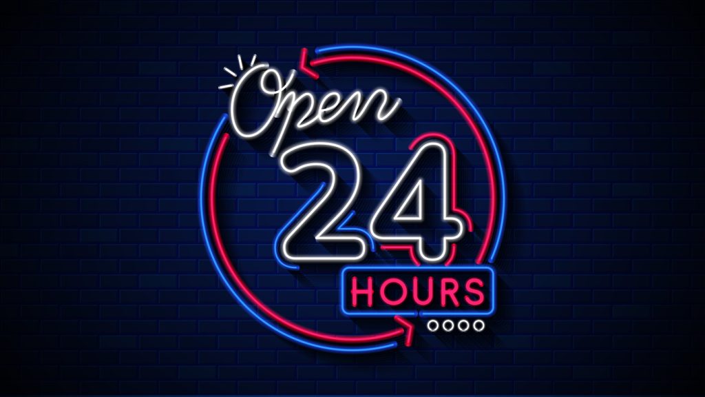 ATMs and Online Banking available 24/7