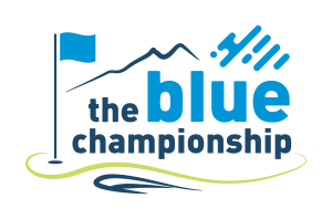 El logotipo del torneo de golf del Campeonato Azul